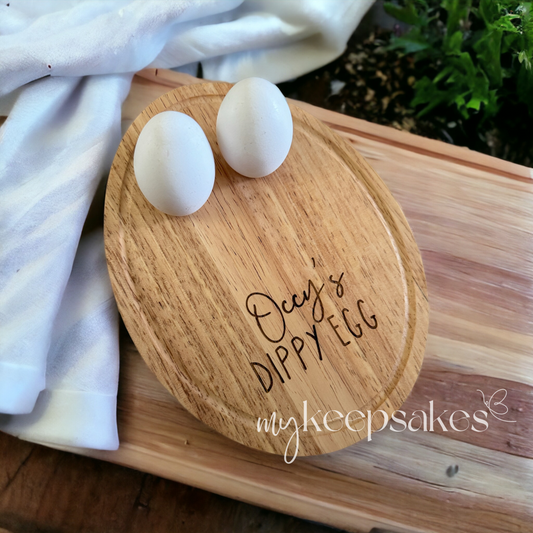 Dippy Egg Board | Personalised Breakfast Board | Eggs and Soldiers Board